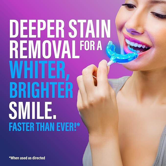 GuruNanda Premium Teeth Whitening Kit with LED Light & Whitening Pen