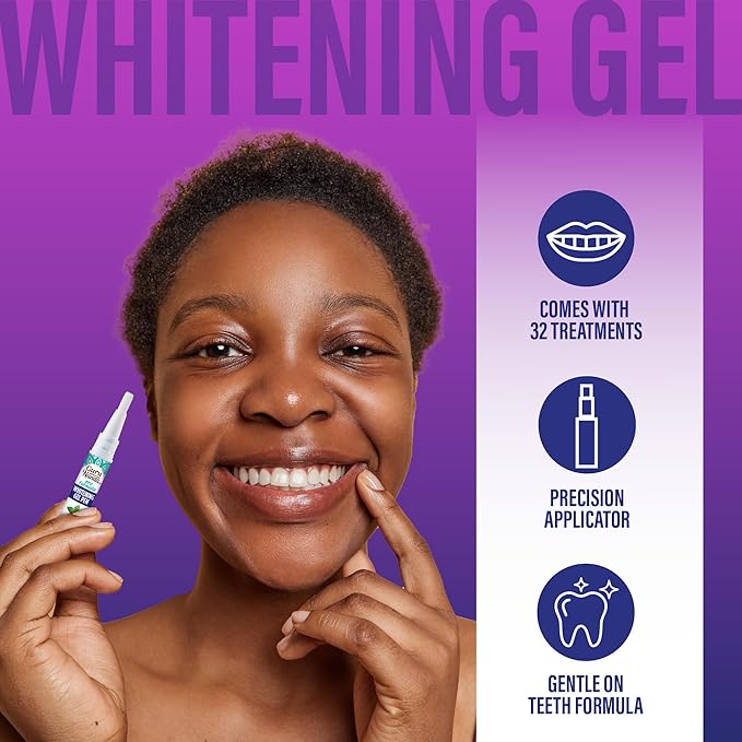GuruNanda Premium Teeth Whitening Kit with LED Light & Whitening Pen